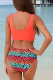 hulianfu Beach Sexy Printed Swimsuit