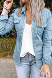 hulianfu hulianfu Long Sleeve Solid Color Jacket Tops(4 Colors)