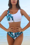hulianfu Beach Sexy Printed Swimsuit