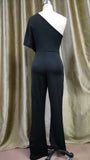 Hulianfu Sexy Ruffles Asymmetrical Solid Casual Overalls Holiday Rompers Women Long Jumpsuits Summer Playsuits Plus Size 5XL