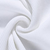 hulianfu Pure Color Sexy Single Shoulder Strap Hollow Tops
