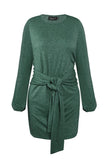 hulianfu hulianfu New Mini Dress With Belt(3 Colors)