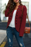 hulianfu hulianfu Casual Buttons Design Long Sleeve Coat(3 Colors Extra Offer)