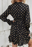 hulianfu Fashion Street Print V Neck A Line Dresses