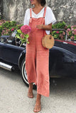 hulianfu Fashion Street Solid Spaghetti Strap Loose Jumpsuits(7 colors)