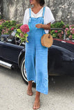 hulianfu Fashion Street Solid Spaghetti Strap Loose Jumpsuits(7 colors)