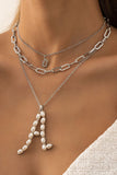hulianfu Fashion  Simplicity Letter Solid Split Joint Necklaces