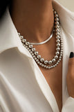 hulianfu Fashion Daily Solid Split Joint Necklaces