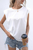 Fashion Casual Solid Patchwork O Neck T-Shirts