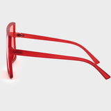 hulianfu Sexy Street Gradual Change Leopard Patchwork Sunglasses