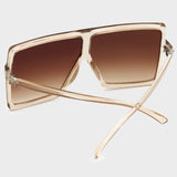 hulianfu Sexy Street Gradual Change Leopard Patchwork Sunglasses