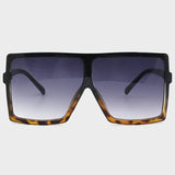hulianfu Sexy Street Gradual Change Leopard Patchwork Sunglasses