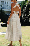 Fashion Street Solid Backless Off the Shoulder A Line Dresses