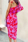 hulianfu Fashion Street Print One Shoulder A Line Dresses(3 Colors)