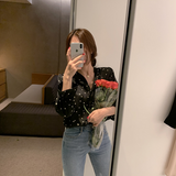 Spring Women Chiffon Shirt Korean Fashion Long Sleeve White Shirts Women Streetwear Office Blouse Elegant Lady Heart Print Tops