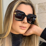 hulianfu Fashion Casual Solid Patchwork Sunglasses