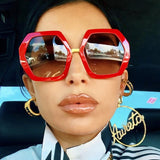 hulianfu Fashion Casual Solid Patchwork Sunglasses