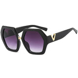 hulianfu Fashion Casual Solid Patchwork Sunglasses