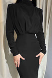 hulianfu Fashion Elegant O Neck One Step Skirt Dresses(9 Colors)