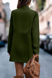 hulianfu Casual Solid Patchwork Cardigan Collar Outerwear(5 Colors)