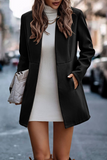 hulianfu Casual Solid Patchwork Cardigan Collar Outerwear(5 Colors)