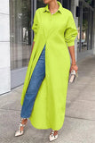 hulianfu Casual Buttons Long Sleeve Shirt Dress Dresses(5 Colors)