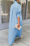 hulianfu Casual Buttons Long Sleeve Shirt Dress Dresses(5 Colors)