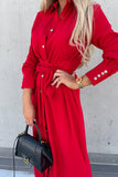 hulianfu Fashion Solid Frenulum V Neck Irregular Dress Dresses(4 Colors)