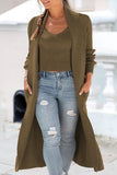 hulianfu Casual Solid Color Scarf Collar Two Pieces(6 Colors)