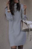 hulianfu Casual Solid Color Turtleneck Sweaters(6 Colors)