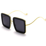 hulianfu Party Solid Patchwork Sunglasses
