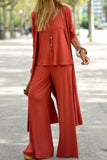 hulianfu Casual Street V Neck Long Sleeve Three Pieces(4 Colors)