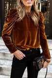 hulianfu Casual Street Stringy Selvedge Turtleneck Tops(5 Colors)