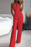 hulianfu Casual Solid Color Regular Jumpsuits(3 Colors)