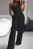 hulianfu Casual Solid Color Regular Jumpsuits(3 Colors)