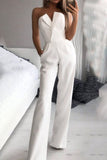 hulianfu Casual Solid Color Regular Jumpsuits(3 Colors)