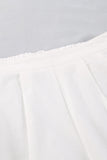 hulianfu Casual Solid With Belt Bright Silk Square Collar Sleeveless Two Pieces