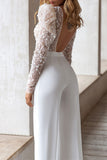 hulianfu Sexy Elegant Solid Patchwork Backless O Neck Regular Jumpsuits