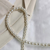 hulianfu Casual Patchwork Pearl Bags