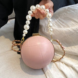 hulianfu Casual Patchwork Pearl Bags
