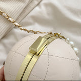 hulianfu Casual Patchwork Pearl Bags