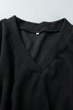 hulianfu Casual Solid Solid Color V Neck Two Pieces(5 Colors)