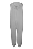 hulianfu Casual Solid Buckle Hooded Collar Loose Jumpsuits(10 Colors)
