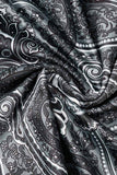 hulianfu - Bohemian College Print Fold V Neck A Line Dresses(6 Colors)