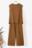 hulianfu Casual Simplicity Solid Solid Color Short Sleeve Two Pieces(6 Colors)