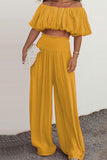 hulianfu Casual Daily Solid Patchwork Off the Shoulder Short Sleeve Two Pieces(3 Colors)
