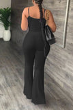 hulianfu Casual Simplicity Solid Backless U Neck Sleeveless Two Pieces(4 Colors)