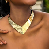 hulianfu Casual Solid Basic Necklaces