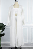 hulianfu Fashion Casual Solid With Belt Strapless Three Pieces(4 colors)
