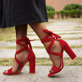 hulianfu Elegant Cross Straps Opend Shoes